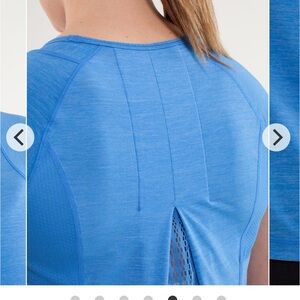 Lululemon Run Sun top blue
